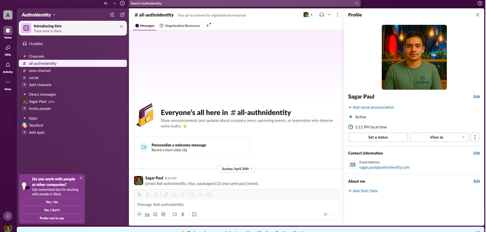 Test Slack App